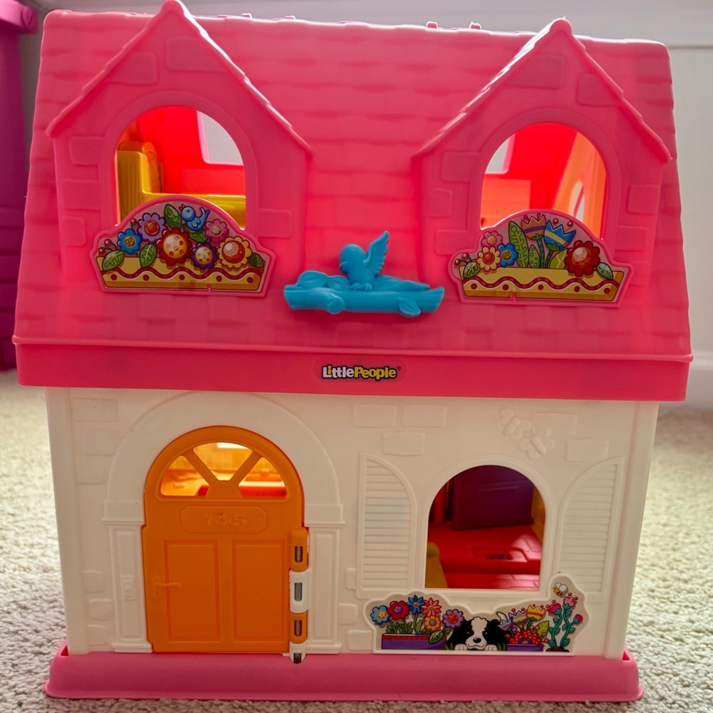 Little People Pink and Orange Playhouse